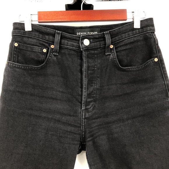 Aritzia Denim Forum The Yoko High Rise Slim Black Size 27 - Picture 6 of 16
